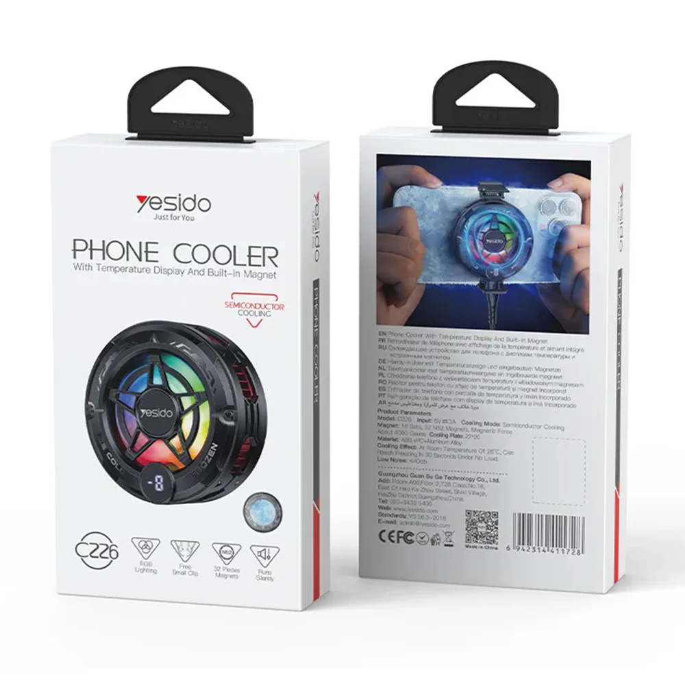 Yesido C226 Gaming Phone Cooler, Grey - Image 6