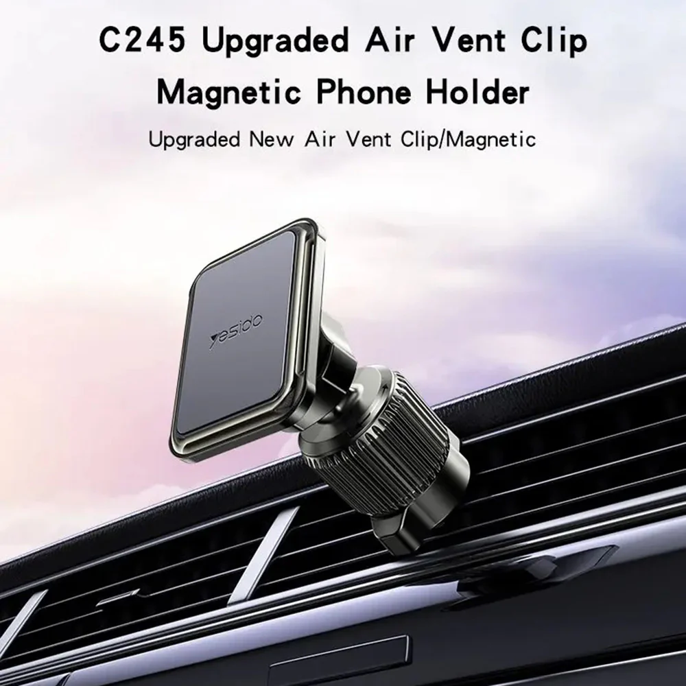 Yesido C245 Magnetic Car Holder, Universal, Black - Image 2