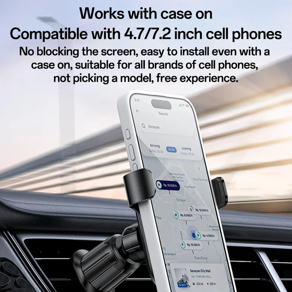 Yesido C247 Car Holder, 4.7inch - 7.2inch, Black - Image 5