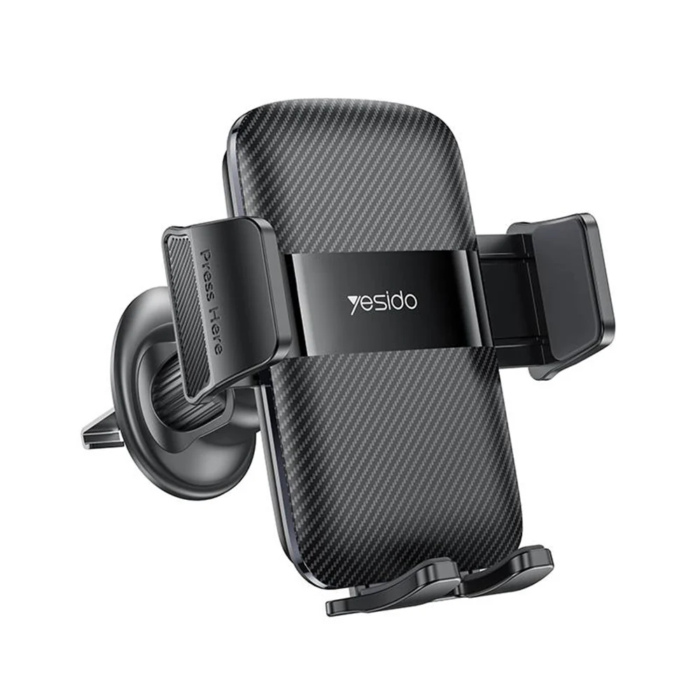 Yesido C251 Car Holder, 4.8inch - 7.2inch, Black