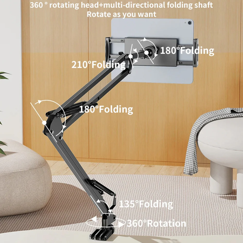 Yesido C296 Desk Stand for Phone / Tablet, 4inch - 12.9inch, Black - Image 6
