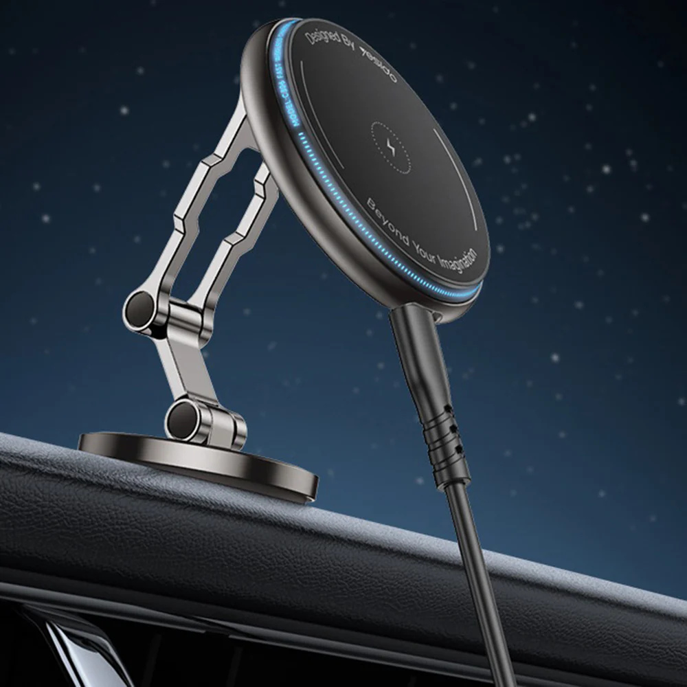 Yesido C306 Wireless Car Charger, 15W, 1.67A, Black - Image 4
