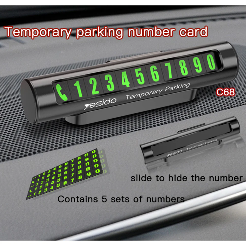 Yesido C68 Car Phone Number Holder - Image 3
