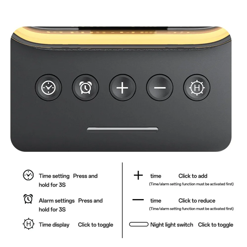 Yesido DS37 3in1 Wireless Network Charger, 25W, 1.67A, Black - Image 3