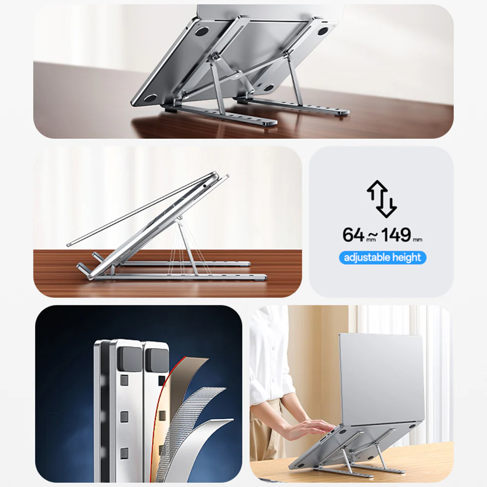 Yesido LP07 Support for 13inch - 20inch Laptop, Silver - Image 5