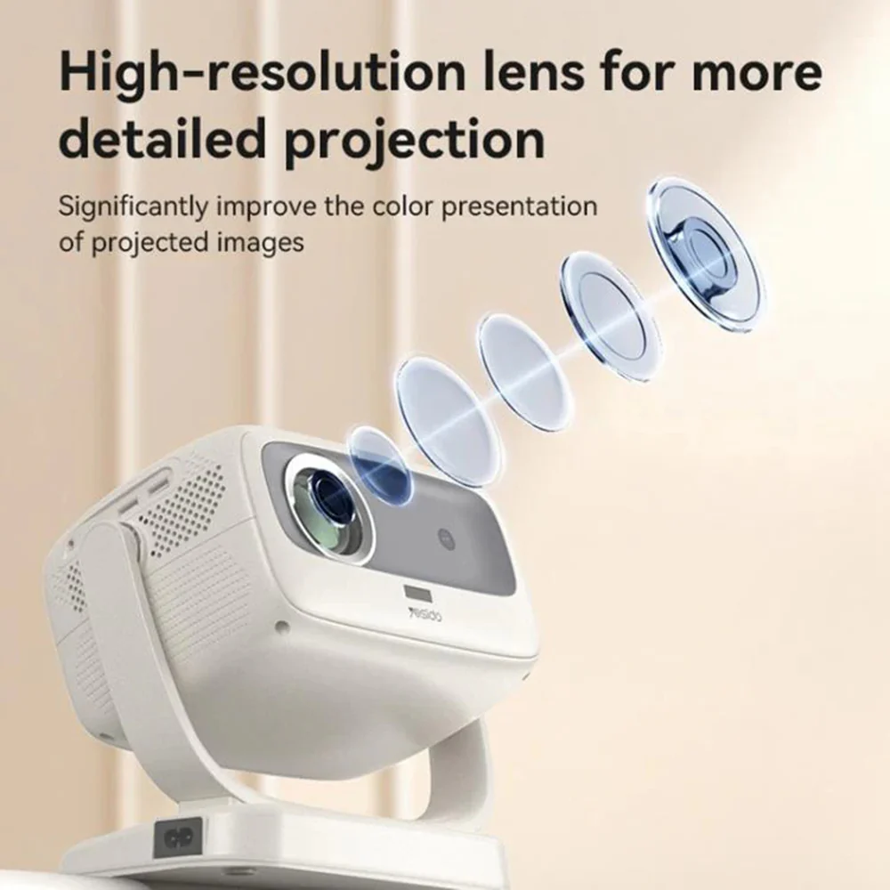 Yesido TV13 Projector, 720P, 190ANSI, White - Image 6