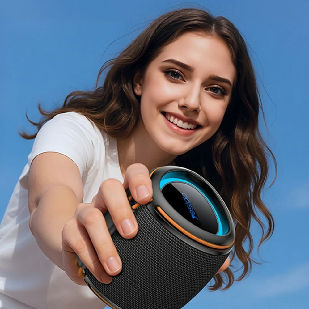Yesido YSW40 Portable Bluetooth Speaker, 8W, RGB, Black - Image 6